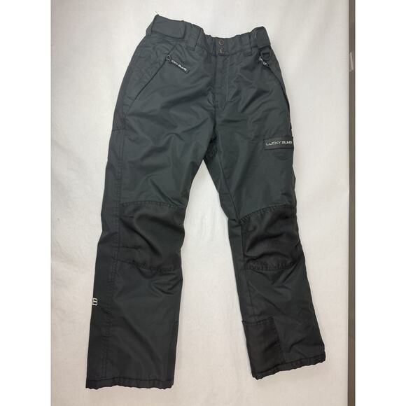 Lucky Bums Snow Pants Black Winter Ankle Snow Shield Snow Board Youth Medium - Picture 1 of 11